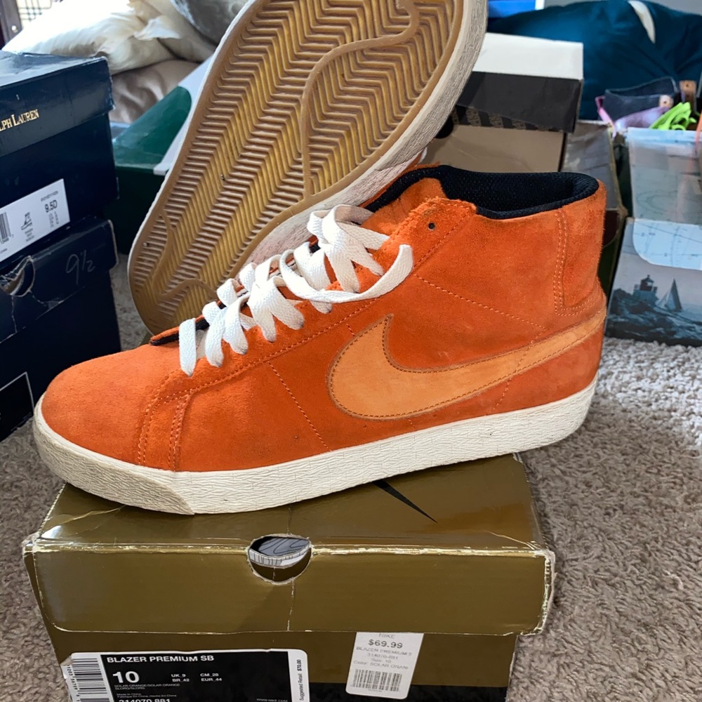 Nike Blazer Premium SB solar orange sz 10